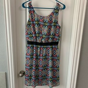 Bright pattern dress